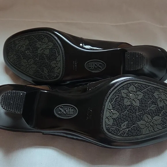 Sofft Patent Leather Slingback Heels With Bow Accent Size 7.5 EUC - Picture 5 of 8